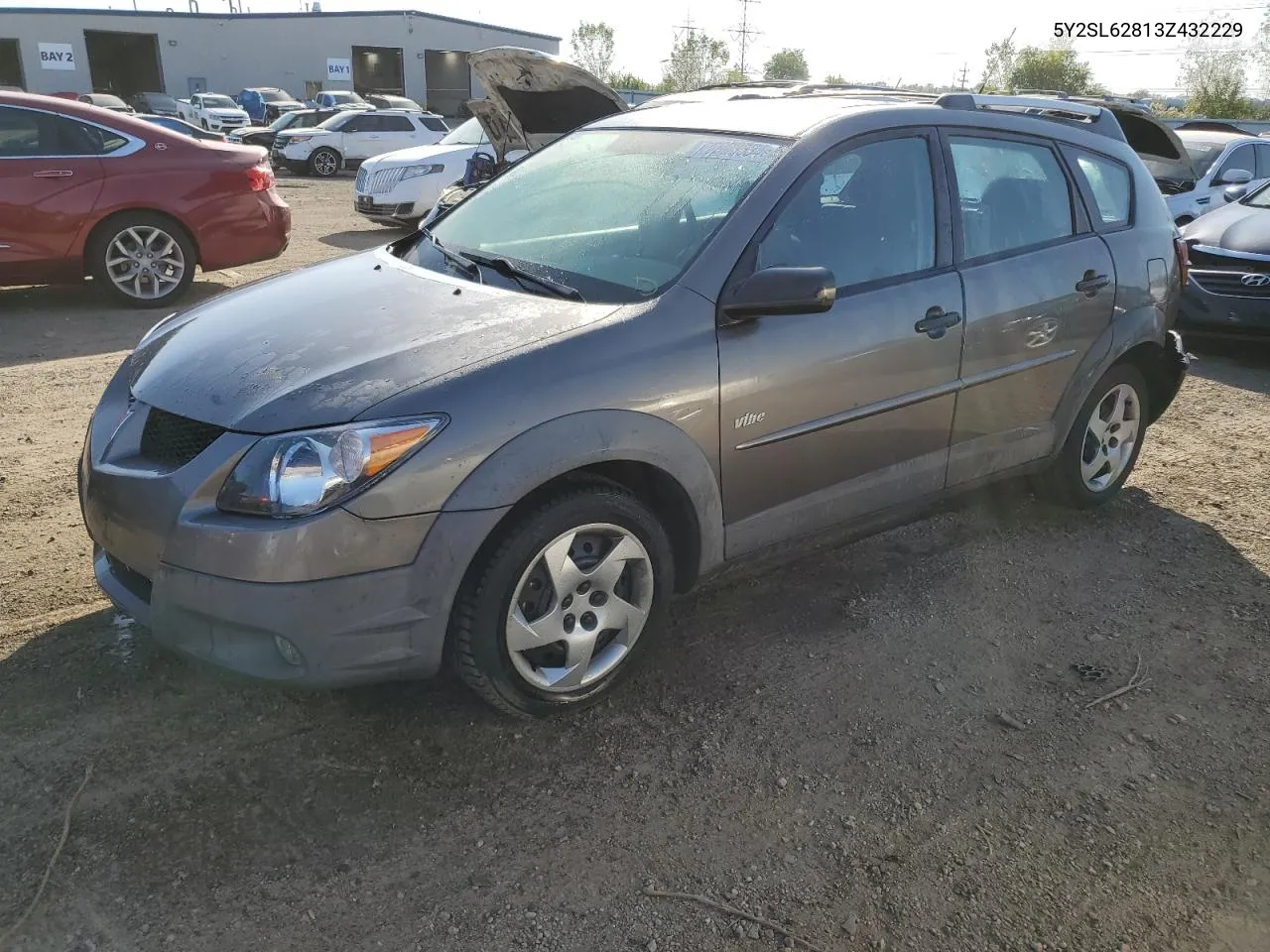 2003 Pontiac Vibe VIN: 5Y2SL62813Z432229 Lot: 73923534