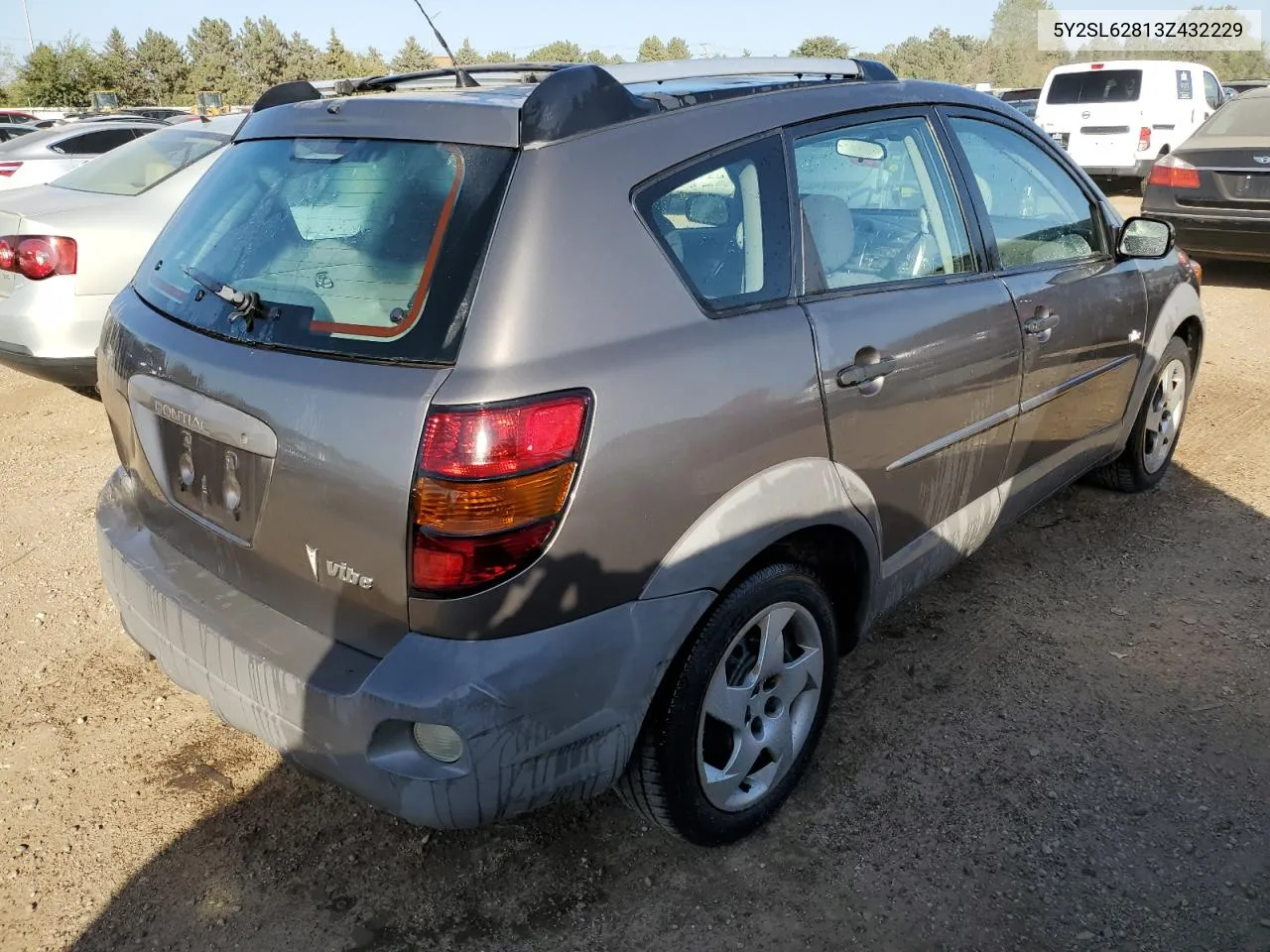 2003 Pontiac Vibe VIN: 5Y2SL62813Z432229 Lot: 73923534