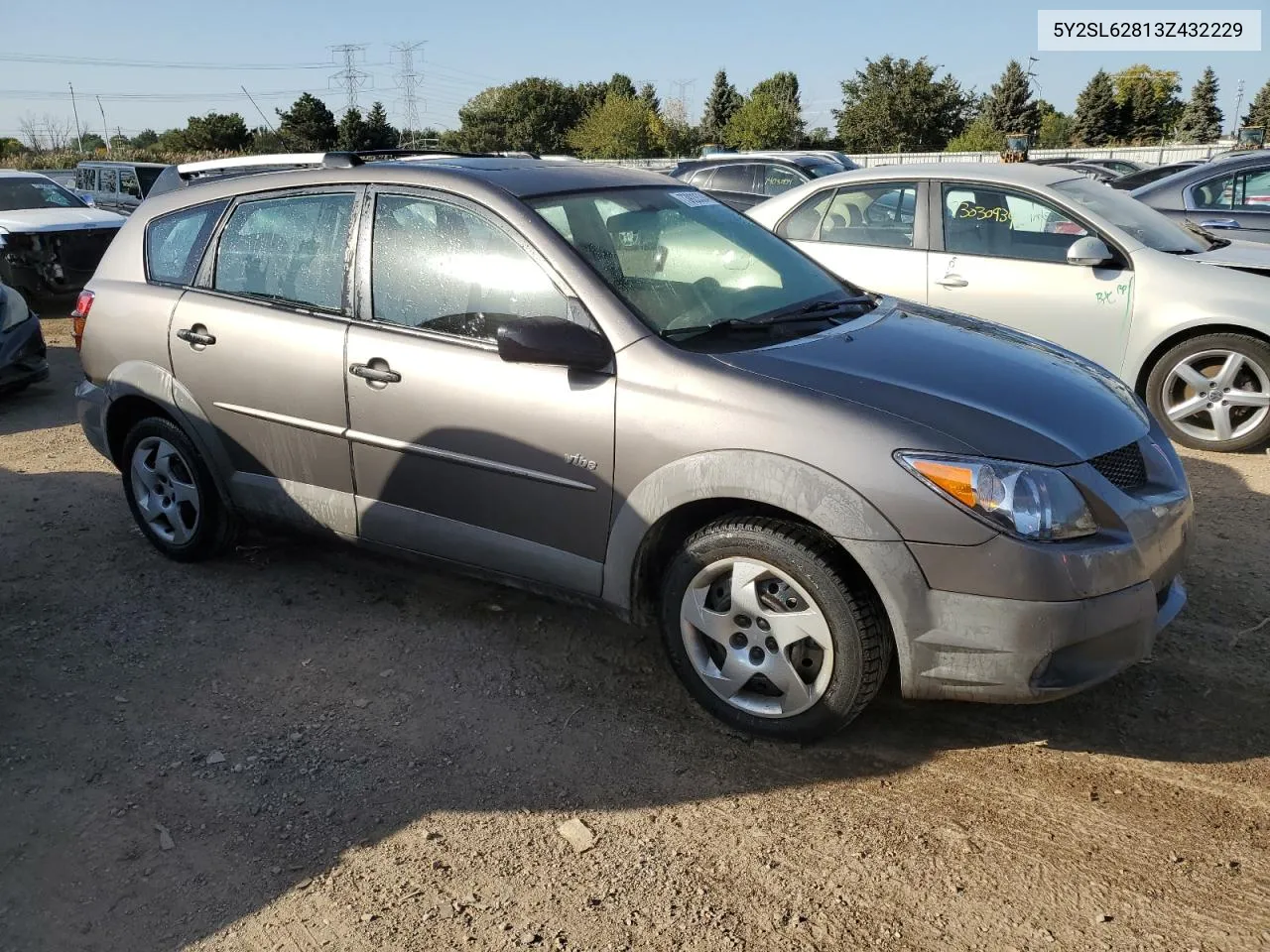 2003 Pontiac Vibe VIN: 5Y2SL62813Z432229 Lot: 73923534