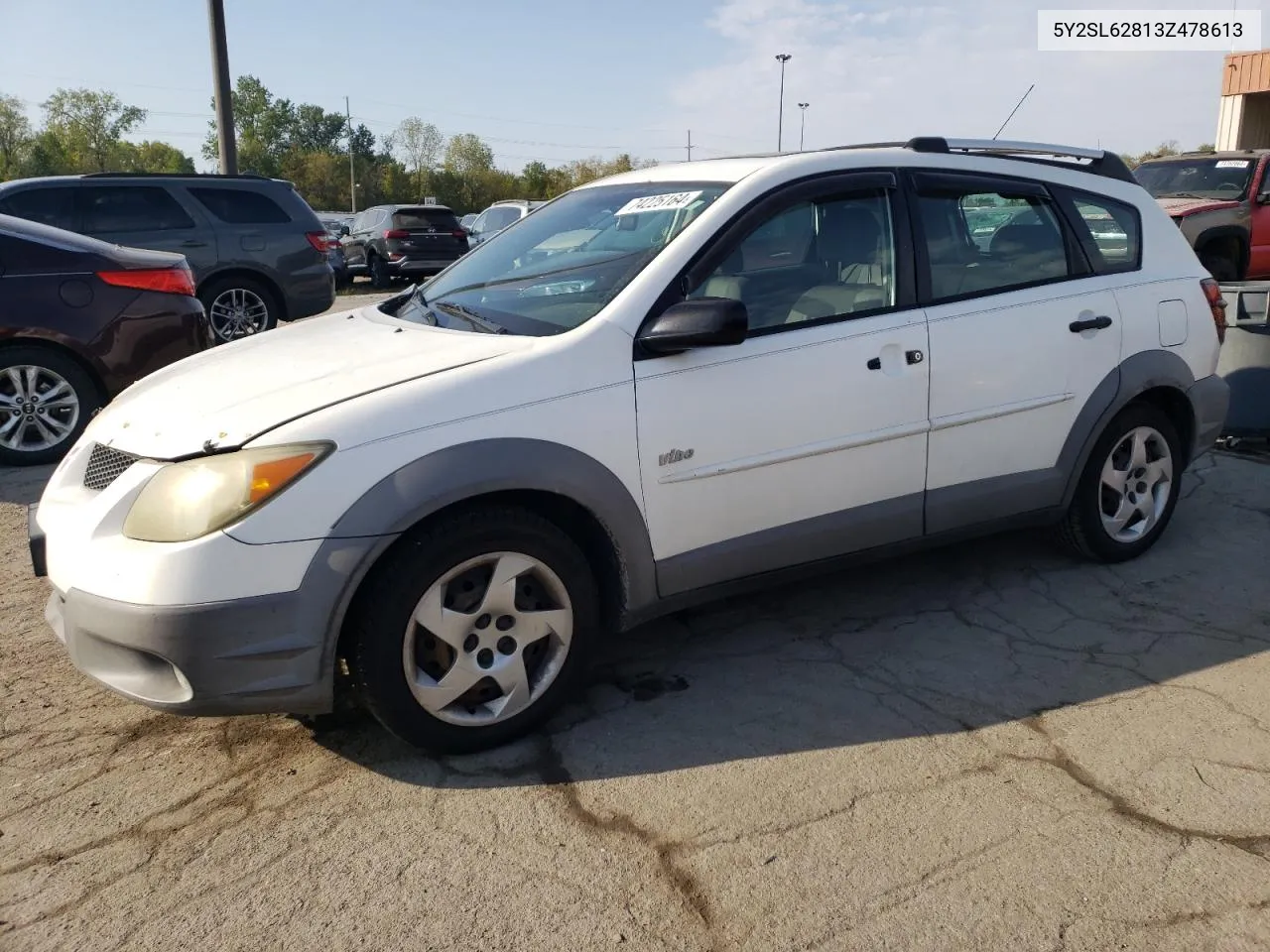 2003 Pontiac Vibe VIN: 5Y2SL62813Z478613 Lot: 74225164