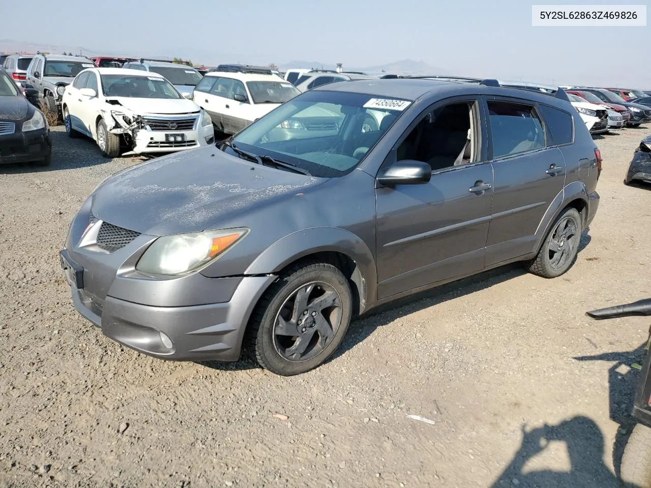 2003 Pontiac Vibe VIN: 5Y2SL62863Z469826 Lot: 74350664