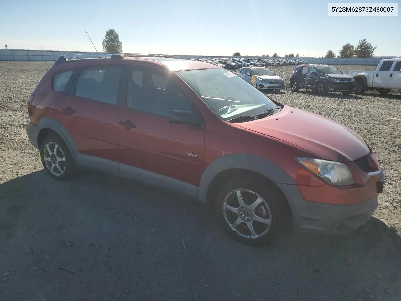 2003 Pontiac Vibe VIN: 5Y2SM62873Z480007 Lot: 75499204