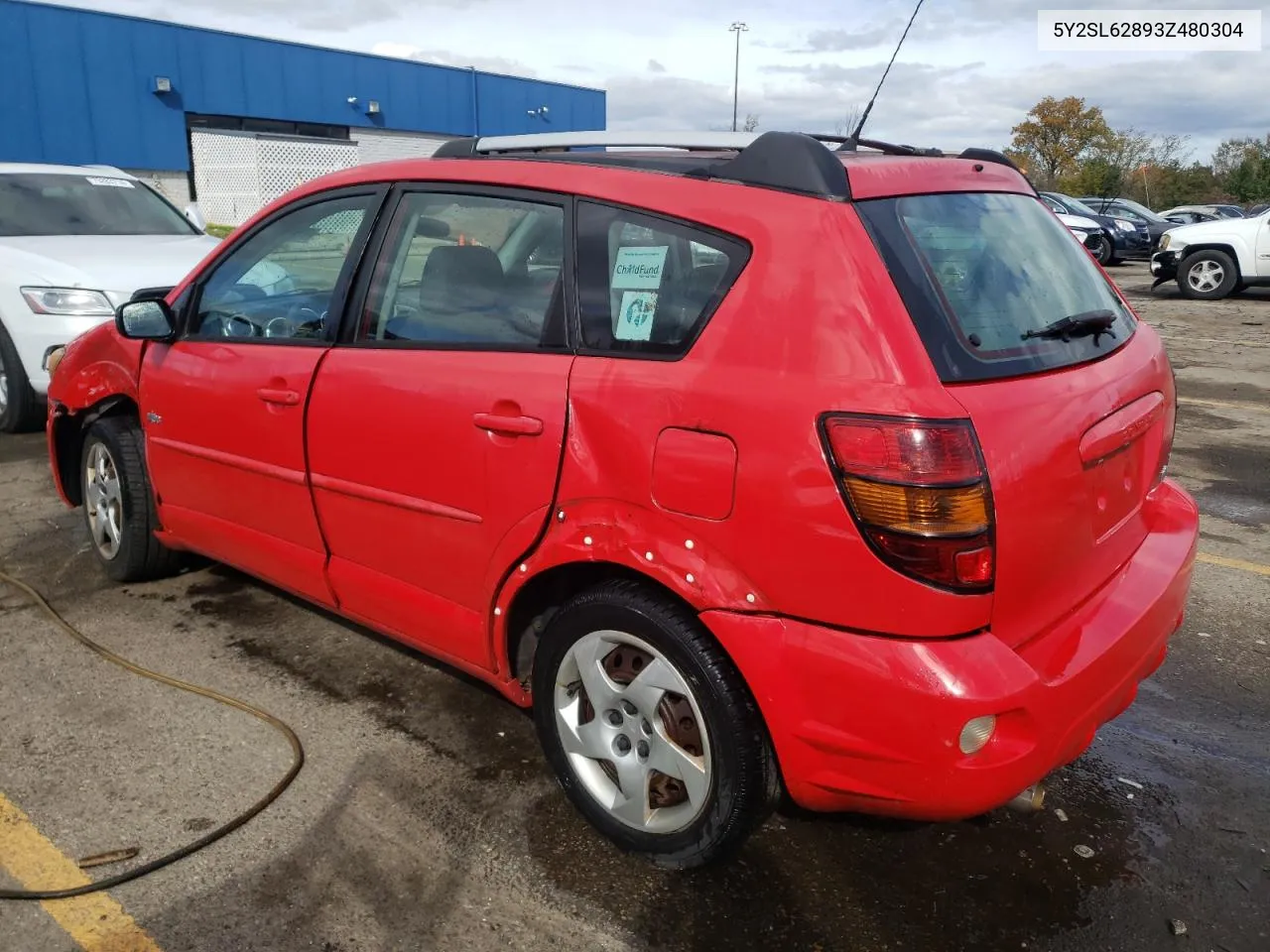 2003 Pontiac Vibe VIN: 5Y2SL62893Z480304 Lot: 75684814