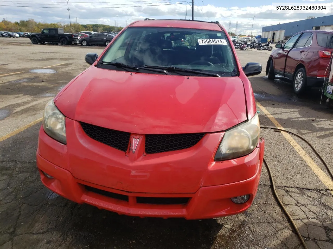 2003 Pontiac Vibe VIN: 5Y2SL62893Z480304 Lot: 75684814