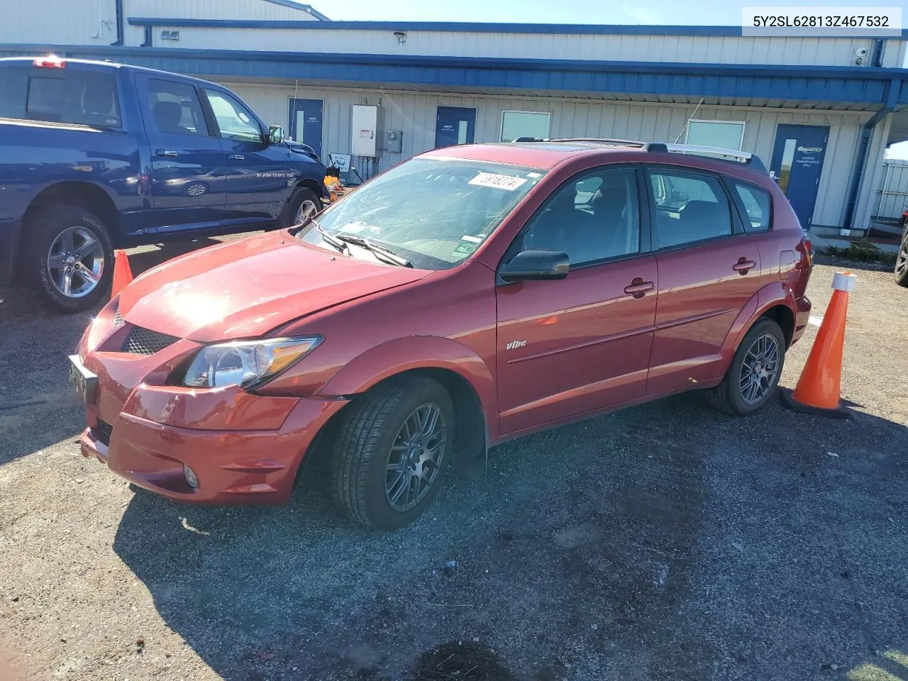 2003 Pontiac Vibe VIN: 5Y2SL62813Z467532 Lot: 75918274