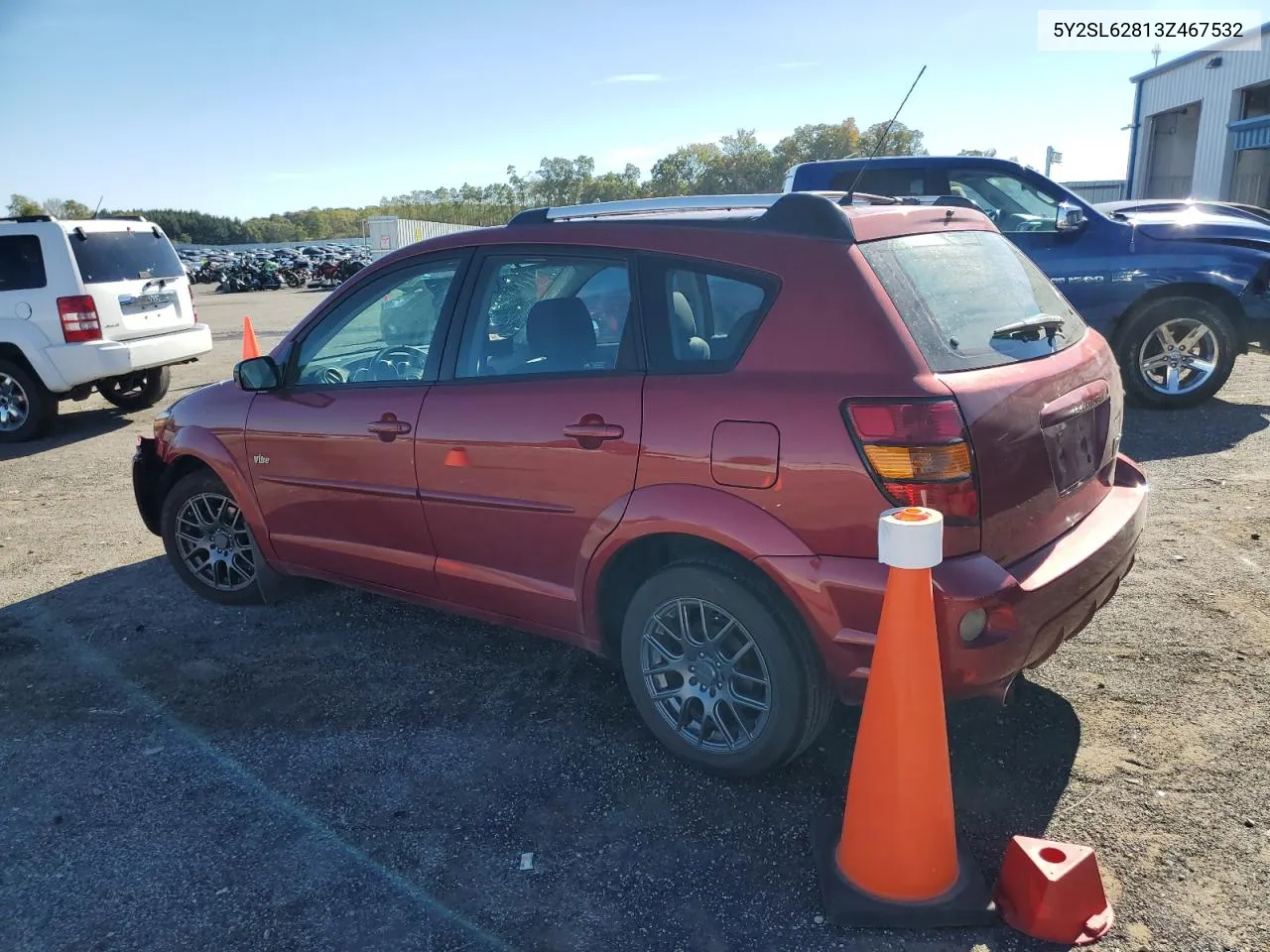 2003 Pontiac Vibe VIN: 5Y2SL62813Z467532 Lot: 75918274