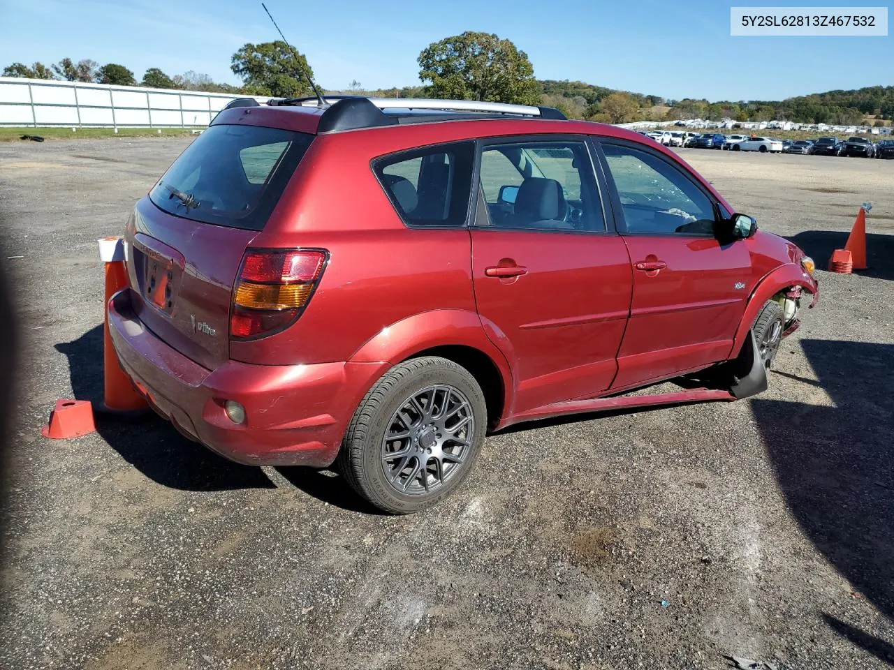 2003 Pontiac Vibe VIN: 5Y2SL62813Z467532 Lot: 75918274