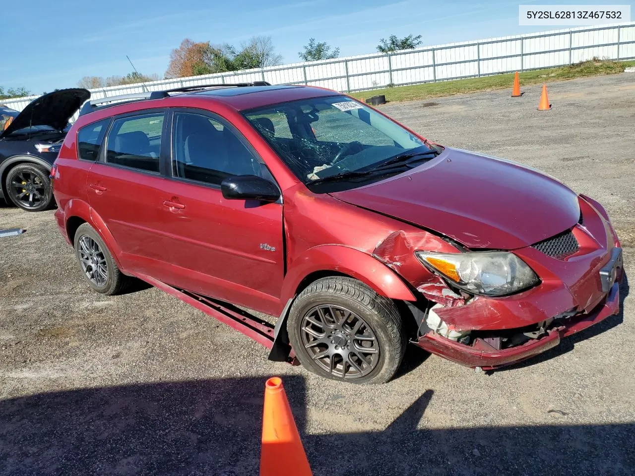 2003 Pontiac Vibe VIN: 5Y2SL62813Z467532 Lot: 75918274