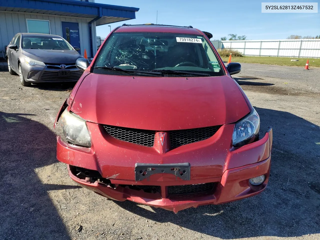 2003 Pontiac Vibe VIN: 5Y2SL62813Z467532 Lot: 75918274