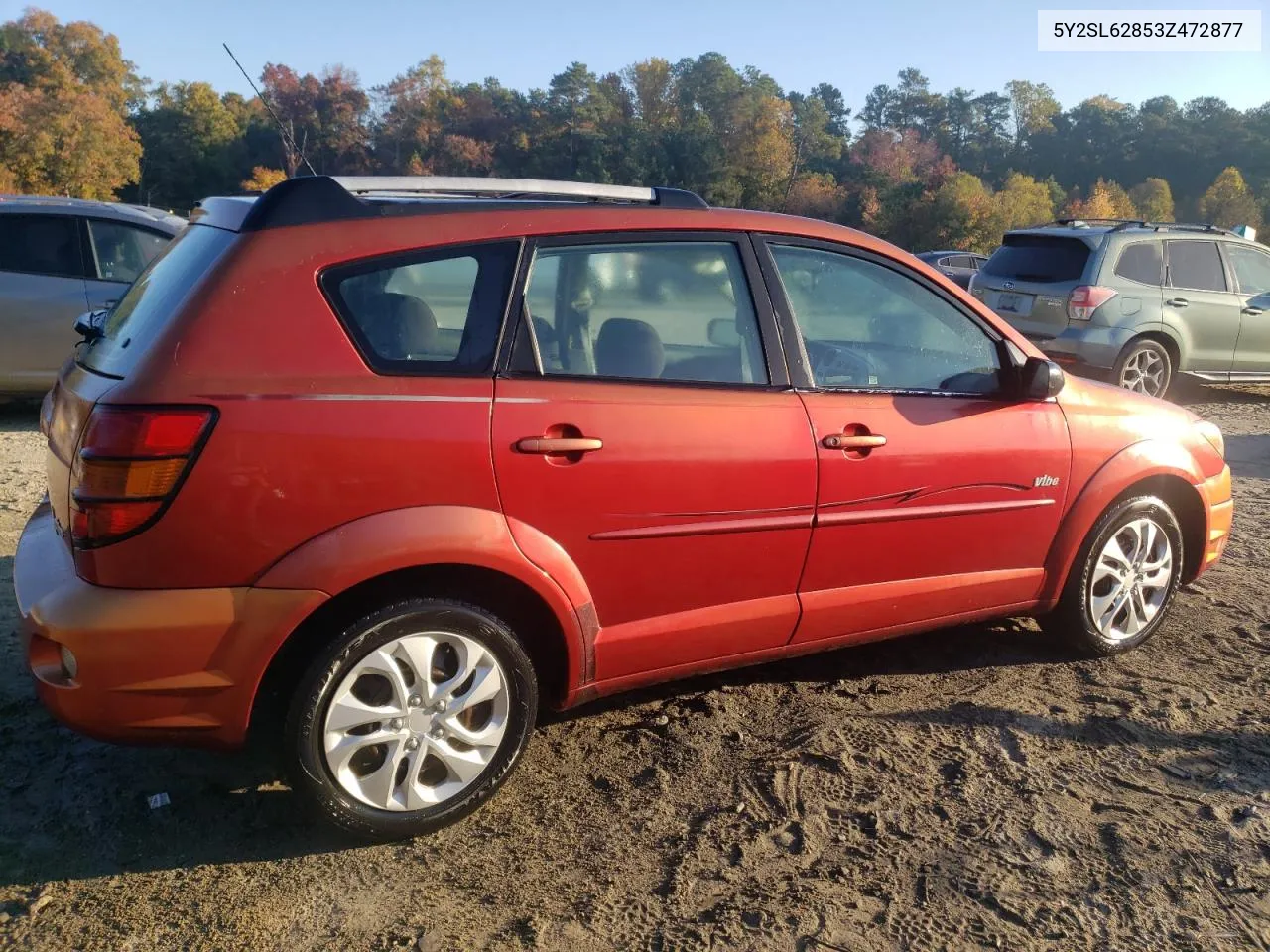 2003 Pontiac Vibe VIN: 5Y2SL62853Z472877 Lot: 76325194