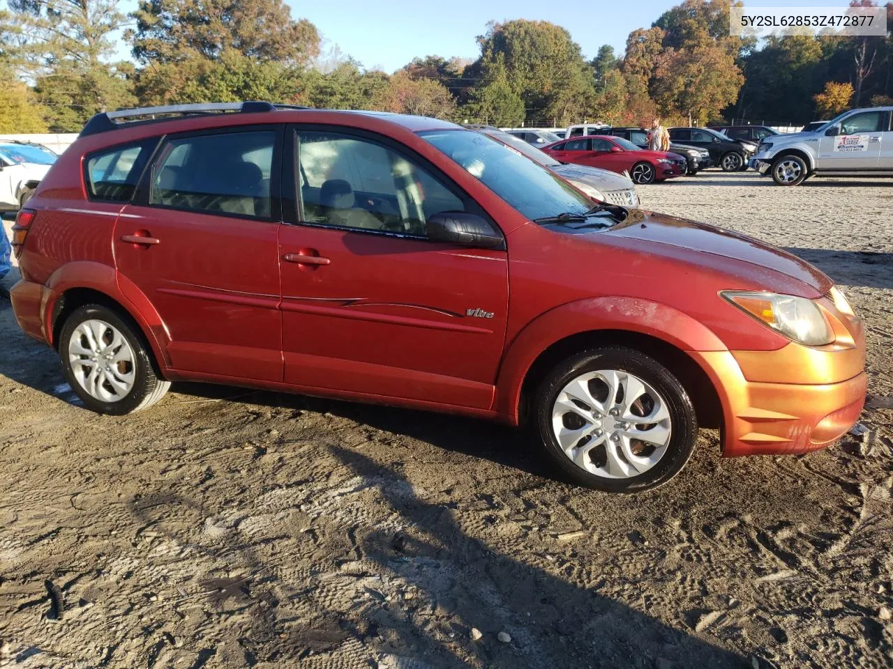 2003 Pontiac Vibe VIN: 5Y2SL62853Z472877 Lot: 76325194