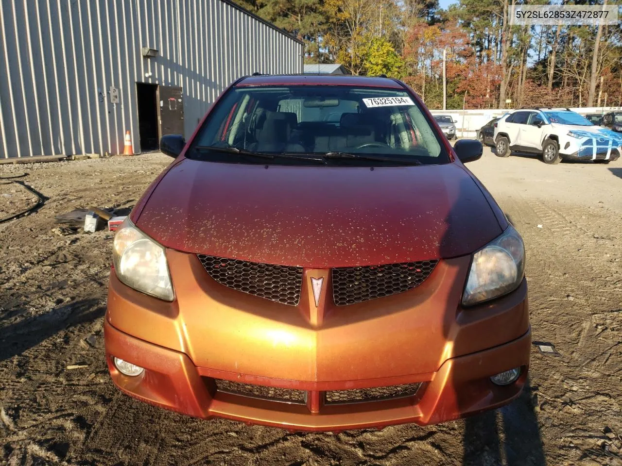 2003 Pontiac Vibe VIN: 5Y2SL62853Z472877 Lot: 76325194