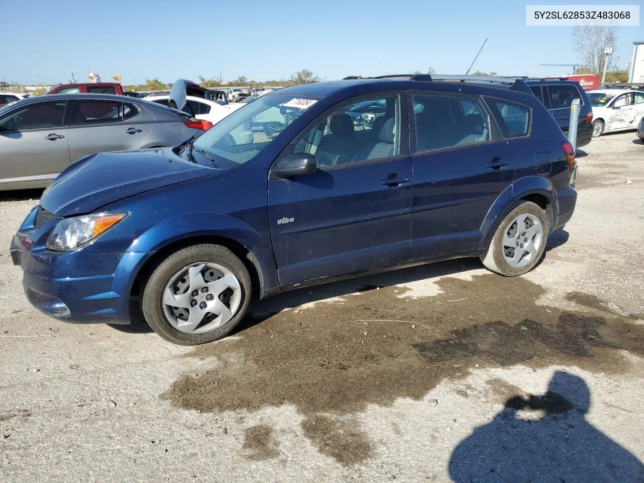 2003 Pontiac Vibe VIN: 5Y2SL62853Z483068 Lot: 77193354