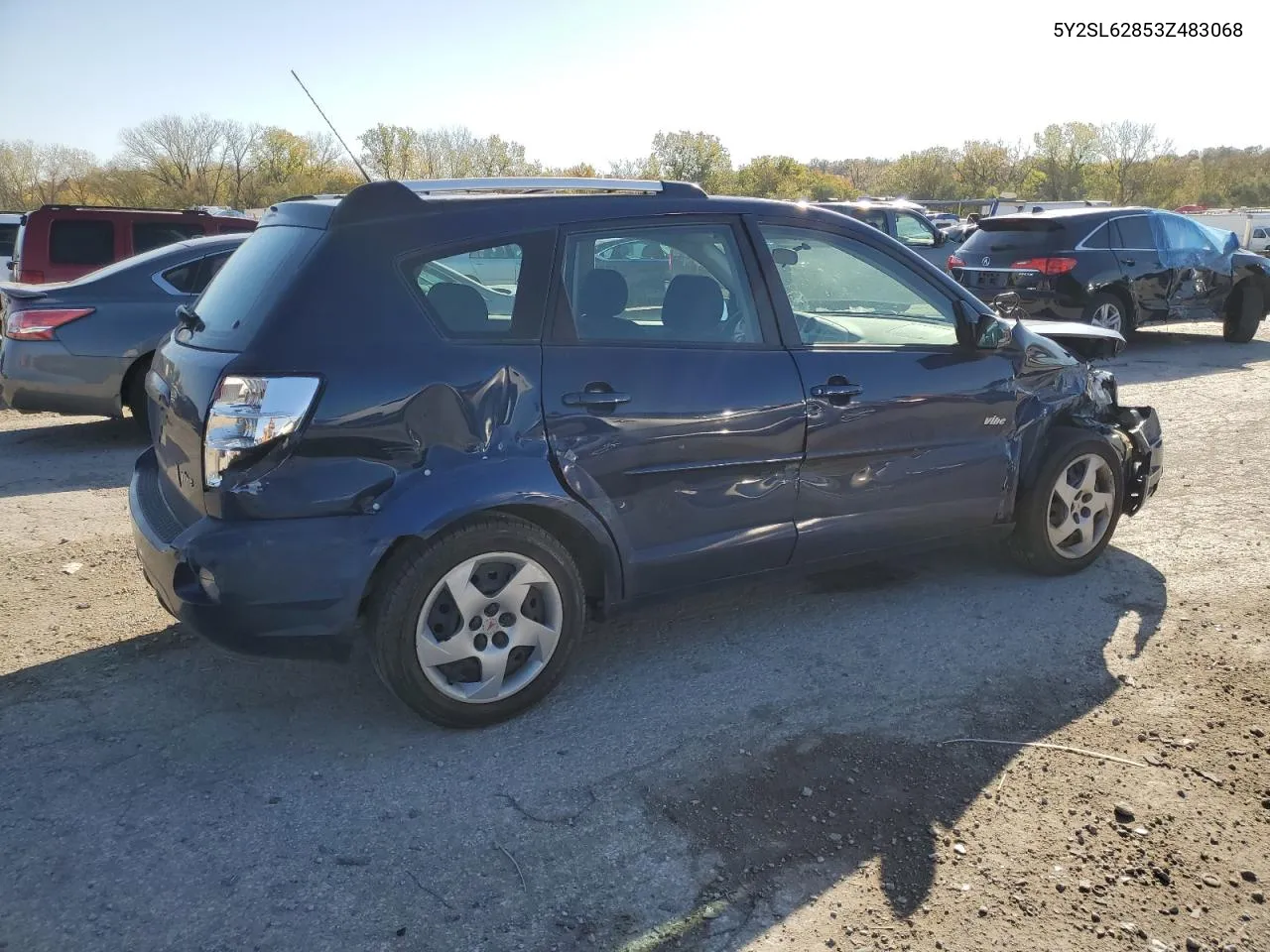 2003 Pontiac Vibe VIN: 5Y2SL62853Z483068 Lot: 77193354