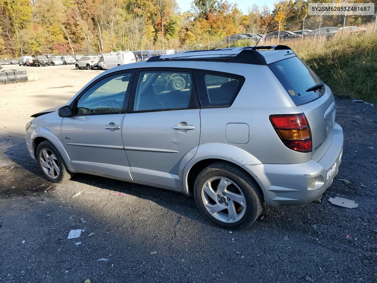 2003 Pontiac Vibe VIN: 5Y2SM62853Z481687 Lot: 77305814