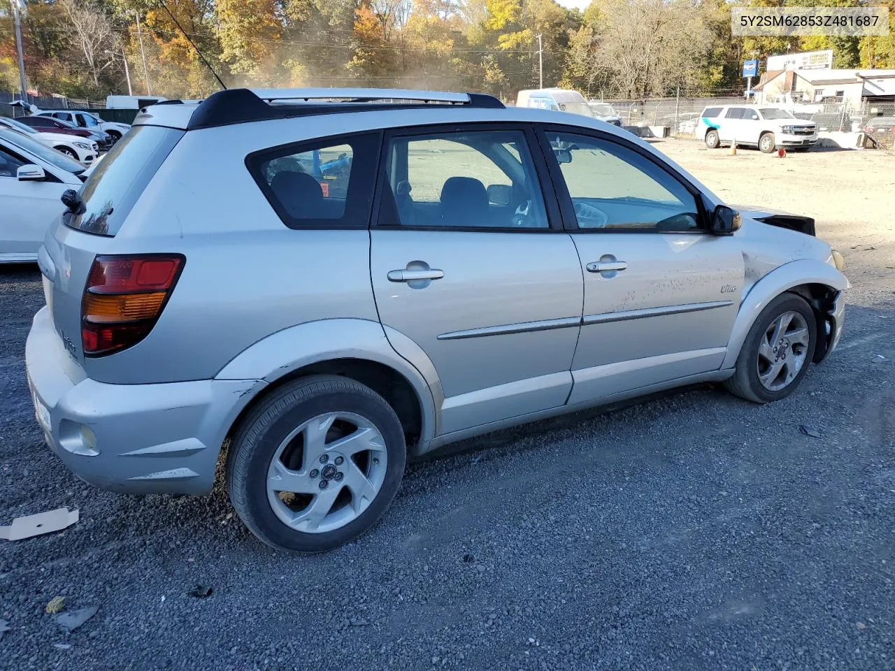 2003 Pontiac Vibe VIN: 5Y2SM62853Z481687 Lot: 77305814