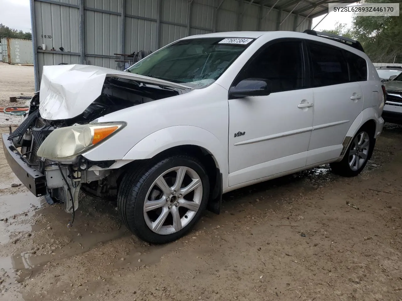 2003 Pontiac Vibe VIN: 5Y2SL62893Z446170 Lot: 77687384