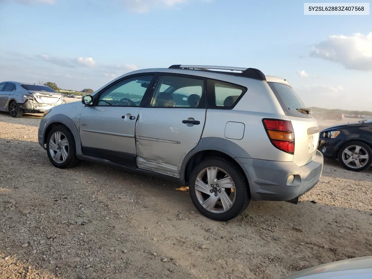 2003 Pontiac Vibe VIN: 5Y2SL62883Z407568 Lot: 80512024