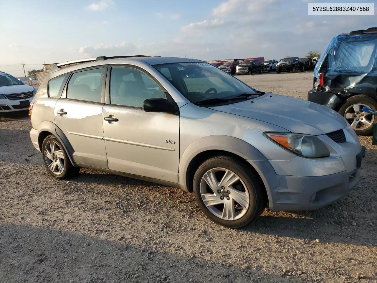 2003 Pontiac Vibe VIN: 5Y2SL62883Z407568 Lot: 80512024