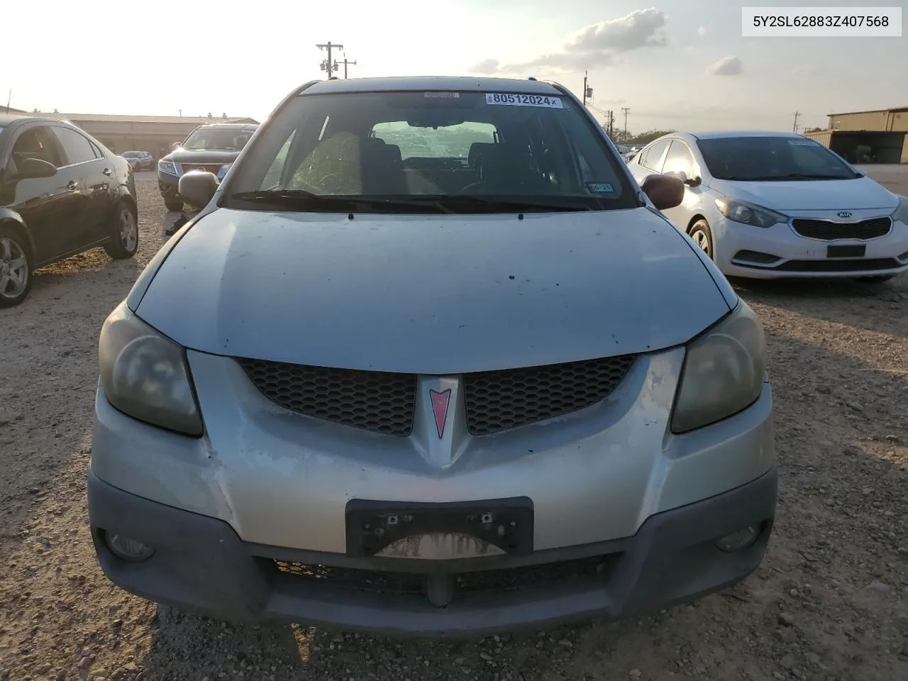 2003 Pontiac Vibe VIN: 5Y2SL62883Z407568 Lot: 80512024