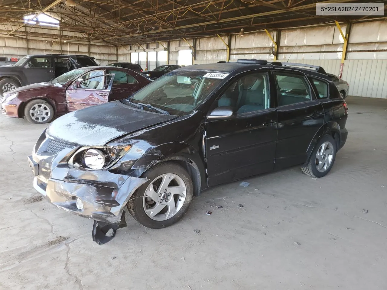 2004 Pontiac Vibe VIN: 5Y2SL62824Z470201 Lot: 51233514