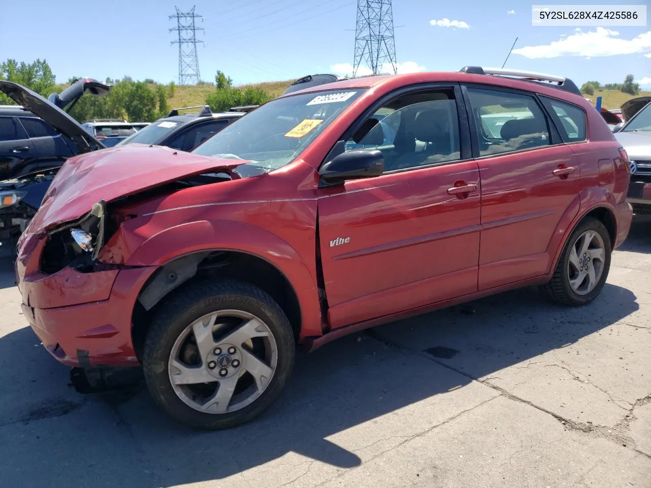 2004 Pontiac Vibe VIN: 5Y2SL628X4Z425586 Lot: 67892224