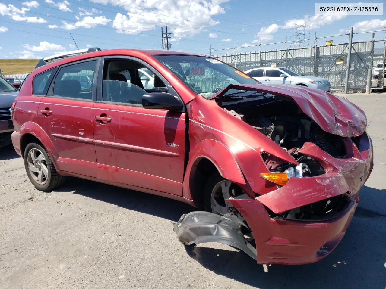 2004 Pontiac Vibe VIN: 5Y2SL628X4Z425586 Lot: 67892224