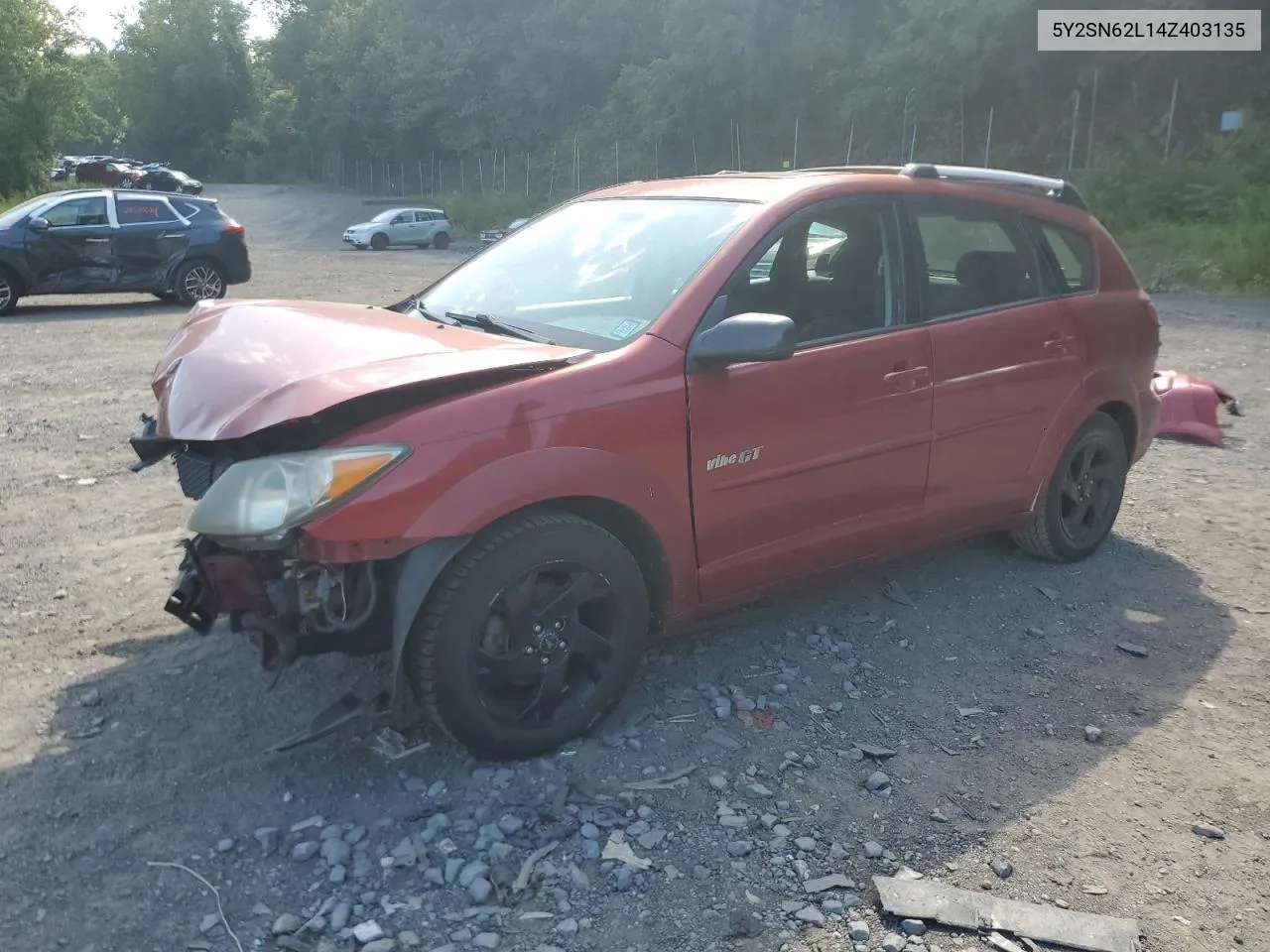 2004 Pontiac Vibe Gt VIN: 5Y2SN62L14Z403135 Lot: 68229654