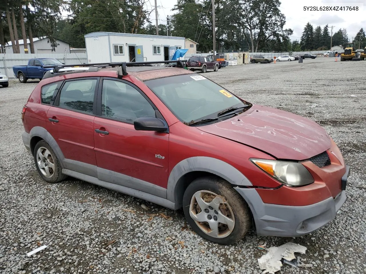 2004 Pontiac Vibe VIN: 5Y2SL628X4Z417648 Lot: 70919654