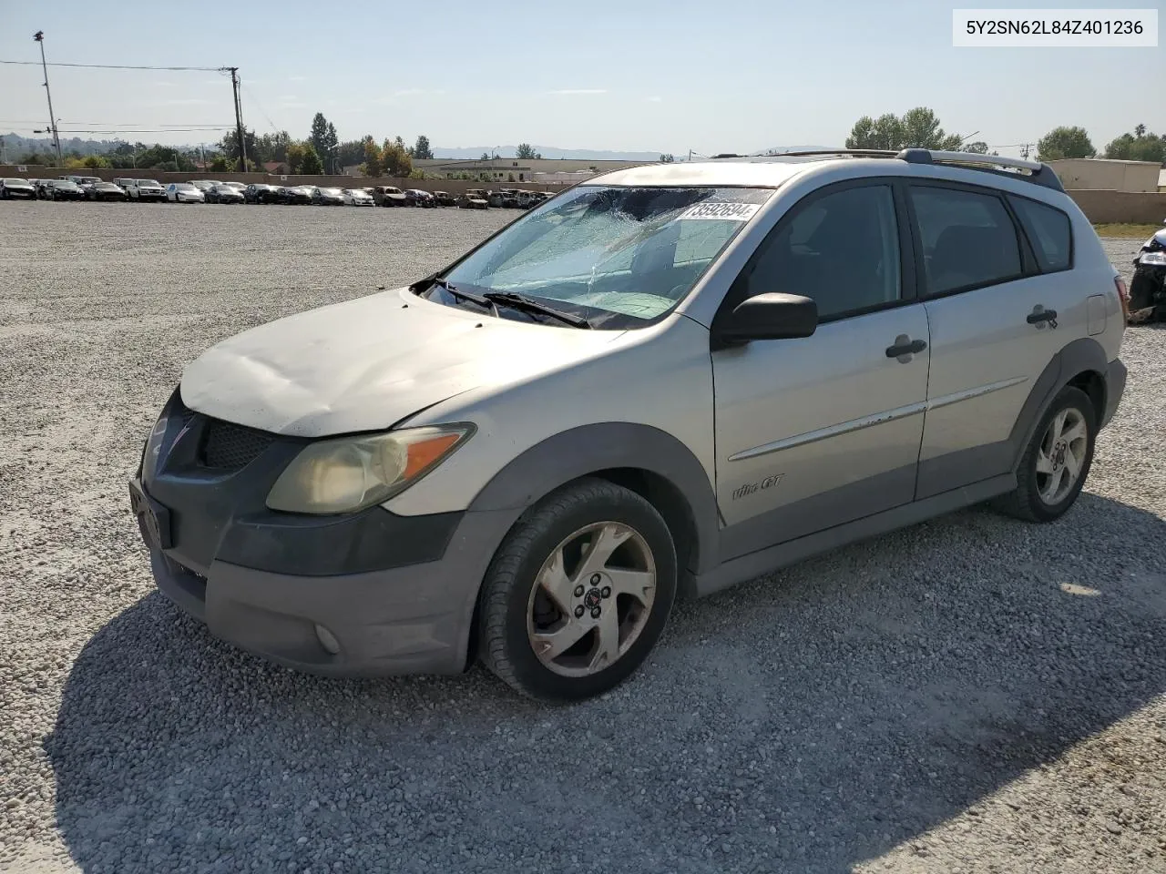 2004 Pontiac Vibe Gt VIN: 5Y2SN62L84Z401236 Lot: 73592694