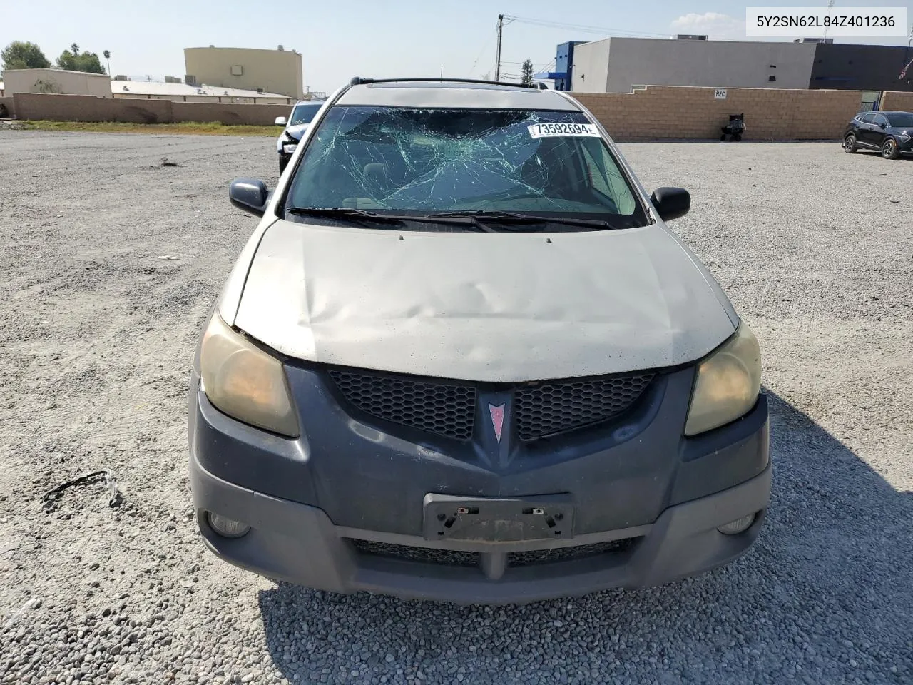 2004 Pontiac Vibe Gt VIN: 5Y2SN62L84Z401236 Lot: 73592694