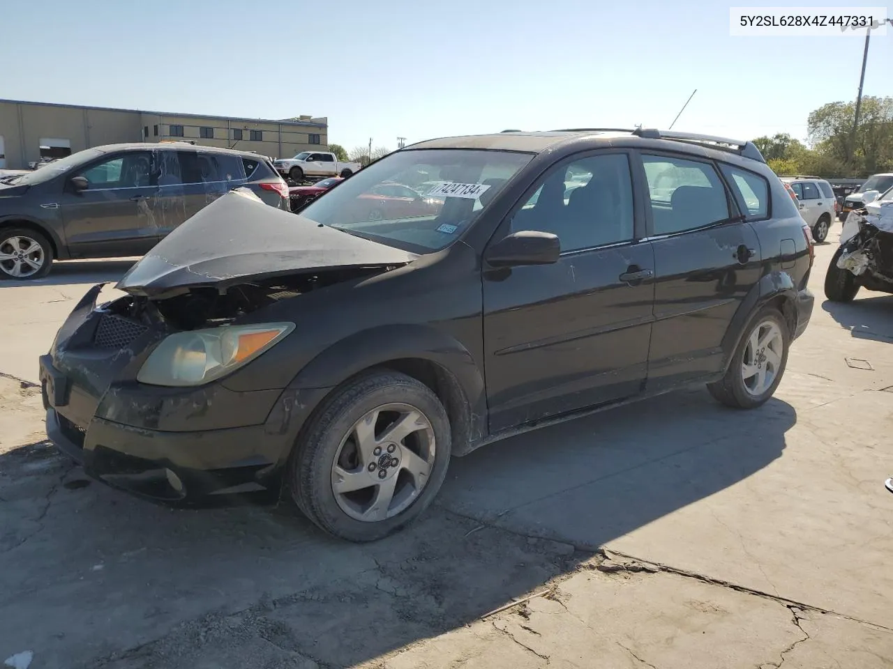 2004 Pontiac Vibe VIN: 5Y2SL628X4Z447331 Lot: 74247134