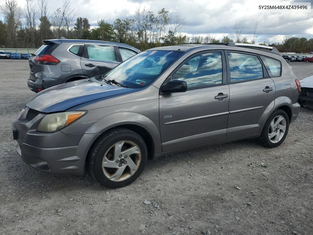 2004 Pontiac Vibe VIN: 5Y2SM648X4Z439496 Lot: 75212314