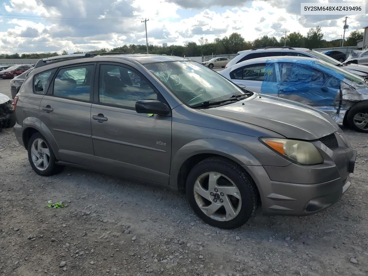 2004 Pontiac Vibe VIN: 5Y2SM648X4Z439496 Lot: 75212314