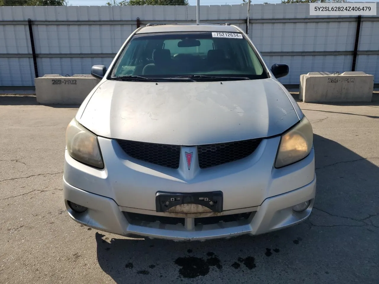 2004 Pontiac Vibe VIN: 5Y2SL62824Z406479 Lot: 75212634