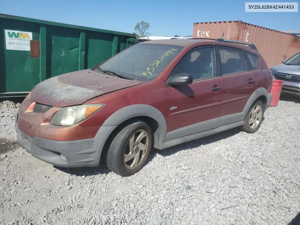 2004 Pontiac Vibe VIN: 5Y2SL628X4Z441433 Lot: 75320444