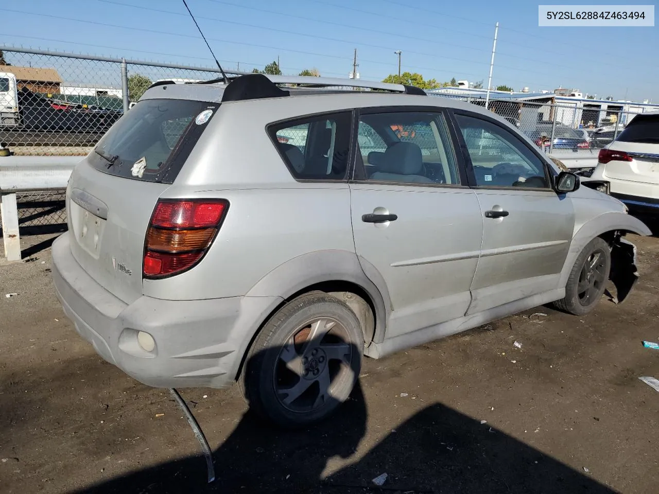 2004 Pontiac Vibe VIN: 5Y2SL62884Z463494 Lot: 76077854