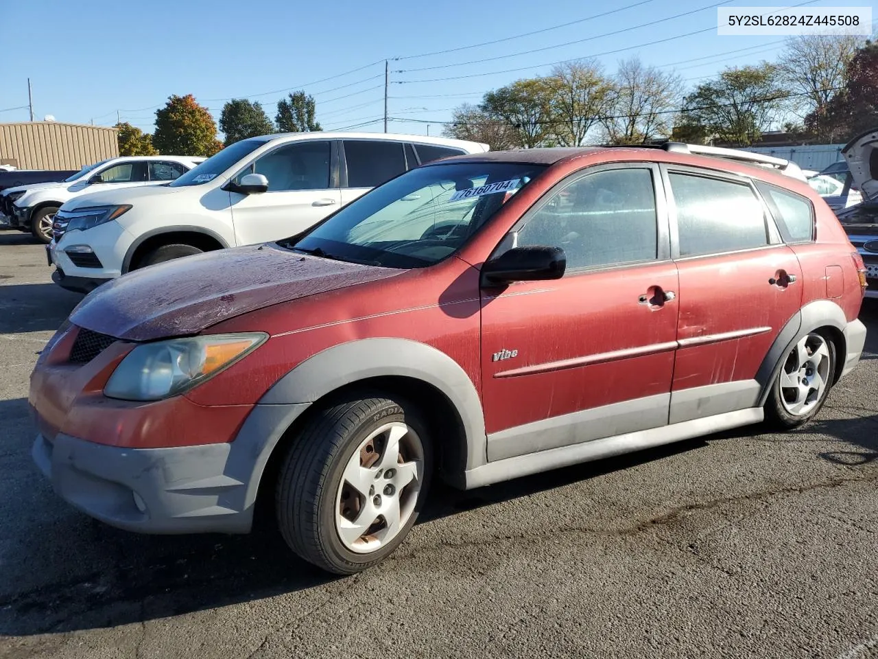 2004 Pontiac Vibe VIN: 5Y2SL62824Z445508 Lot: 76160704