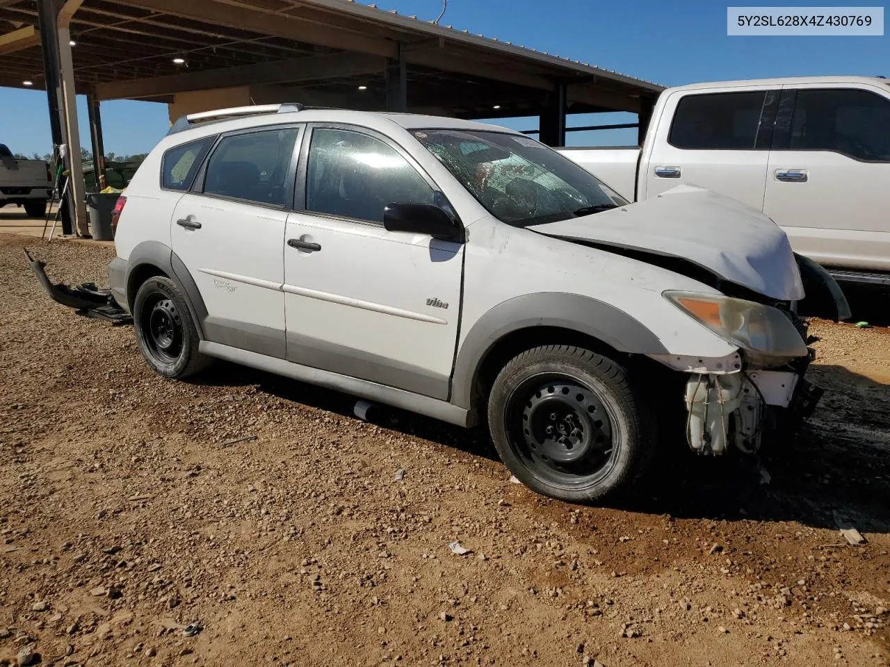 2004 Pontiac Vibe VIN: 5Y2SL628X4Z430769 Lot: 77420314