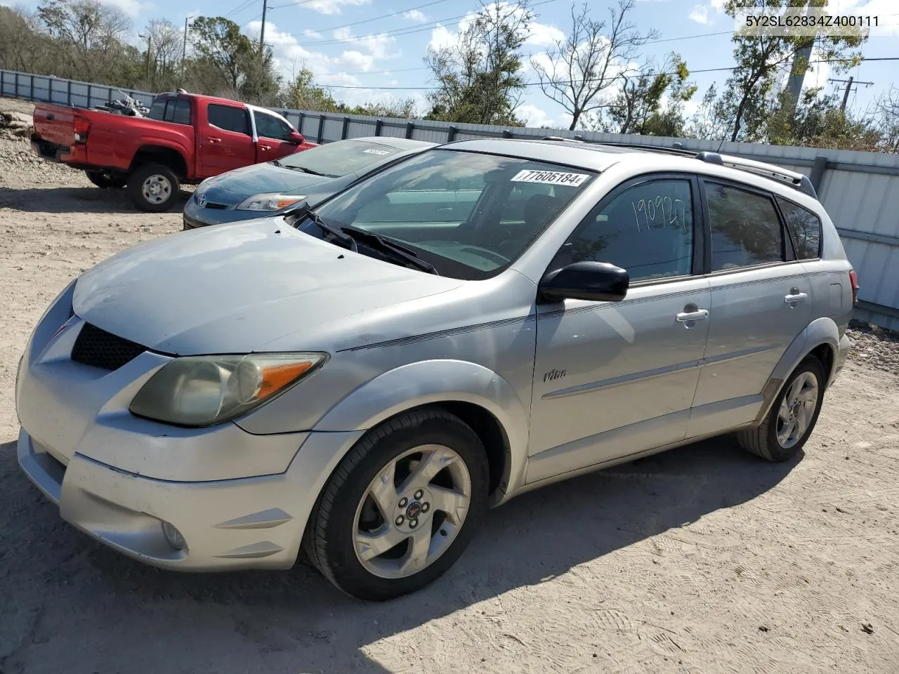 2004 Pontiac Vibe VIN: 5Y2SL62834Z400111 Lot: 77606184