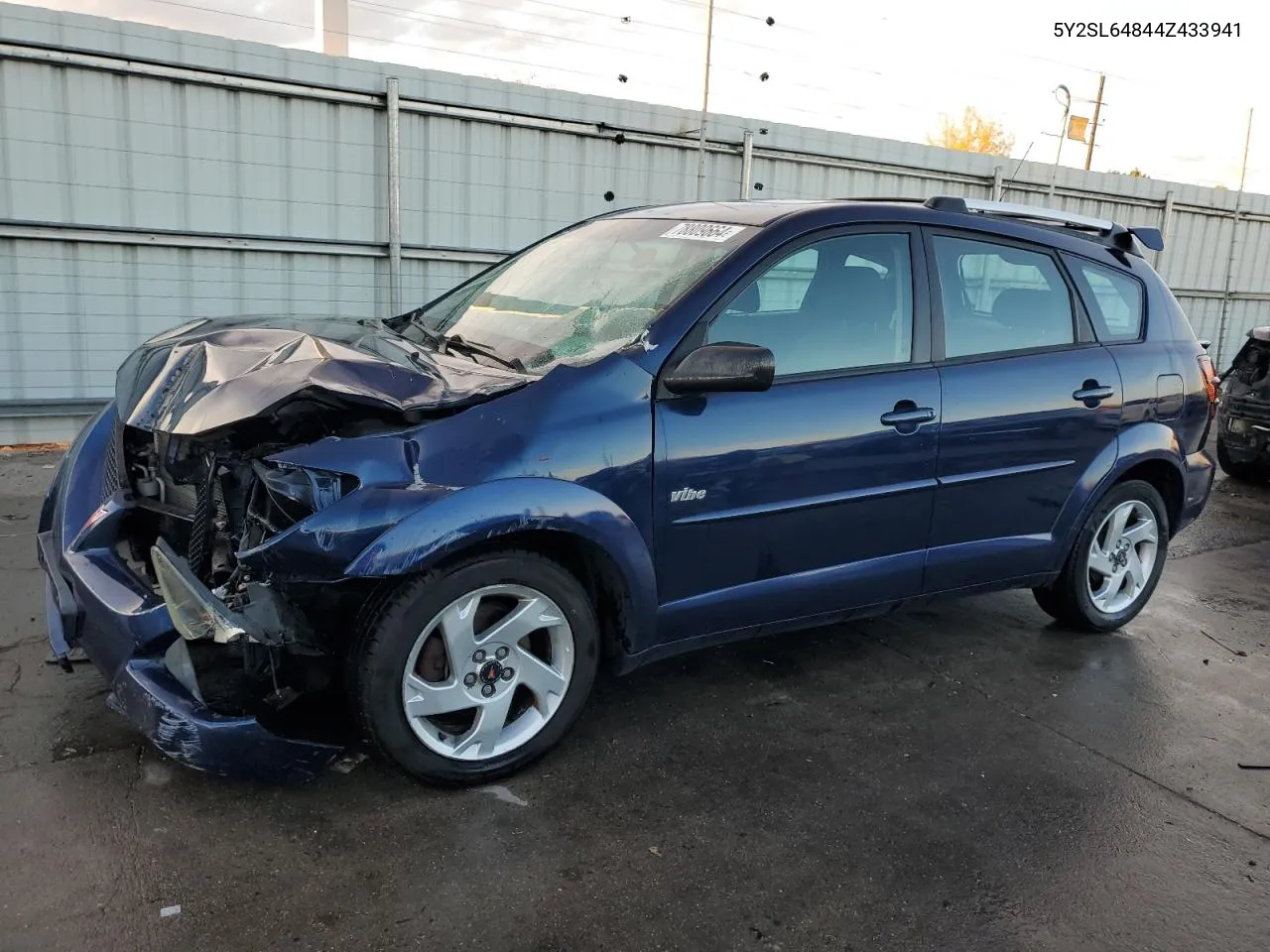 2004 Pontiac Vibe VIN: 5Y2SL64844Z433941 Lot: 78809664