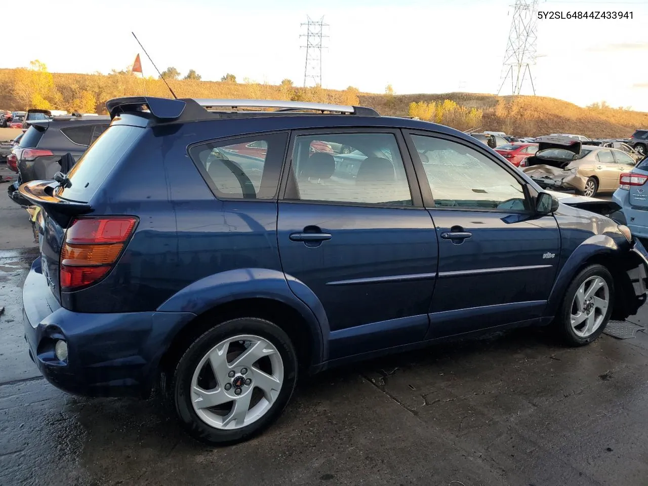 2004 Pontiac Vibe VIN: 5Y2SL64844Z433941 Lot: 78809664