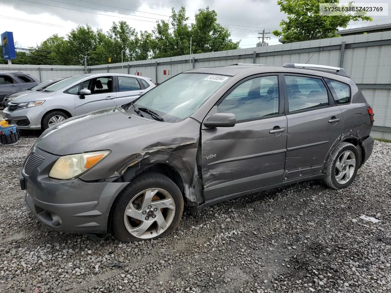 2005 Pontiac Vibe VIN: 5Y2SL63885Z423769 Lot: 54538594