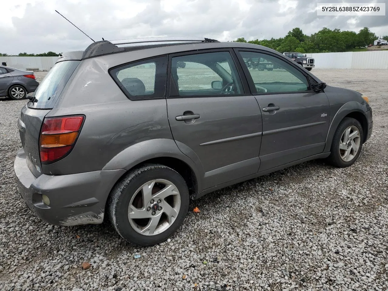 2005 Pontiac Vibe VIN: 5Y2SL63885Z423769 Lot: 54538594