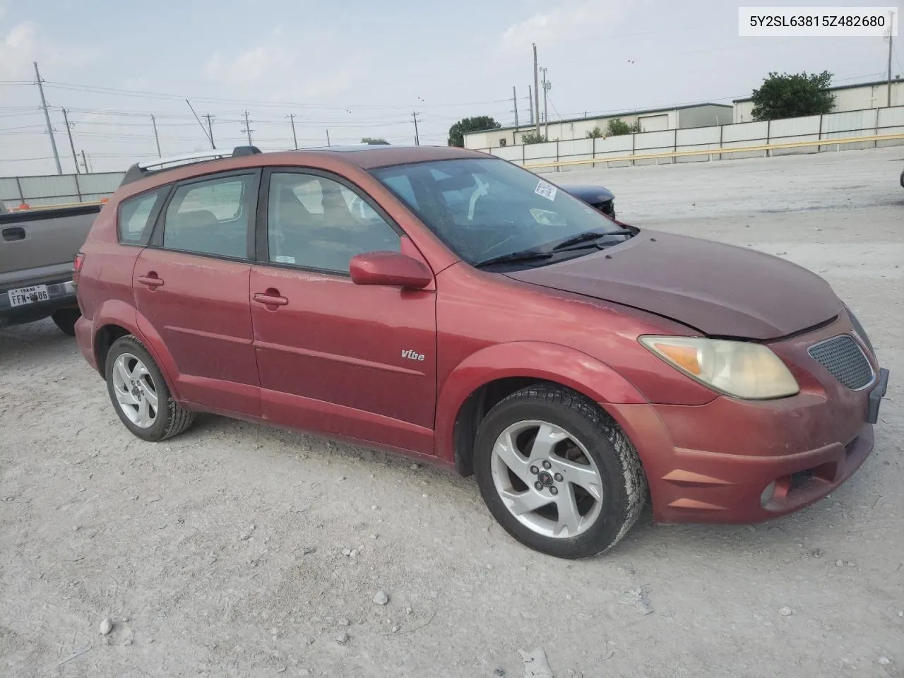 2005 Pontiac Vibe VIN: 5Y2SL63815Z482680 Lot: 55525834