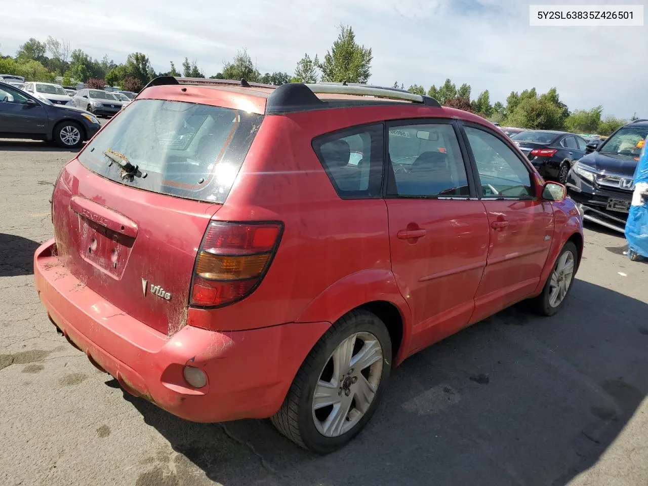 2005 Pontiac Vibe VIN: 5Y2SL63835Z426501 Lot: 58692784