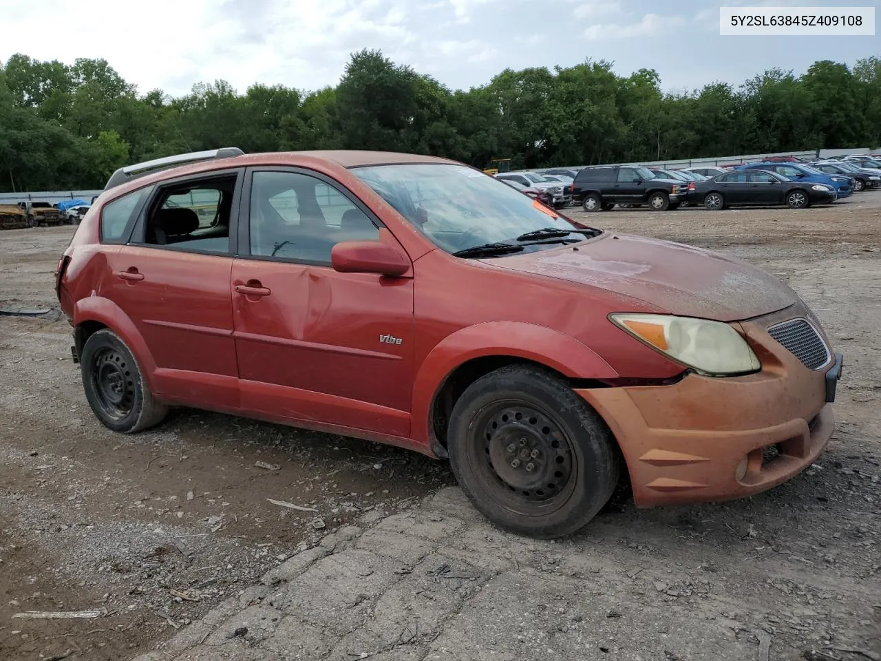 2005 Pontiac Vibe VIN: 5Y2SL63845Z409108 Lot: 62222674