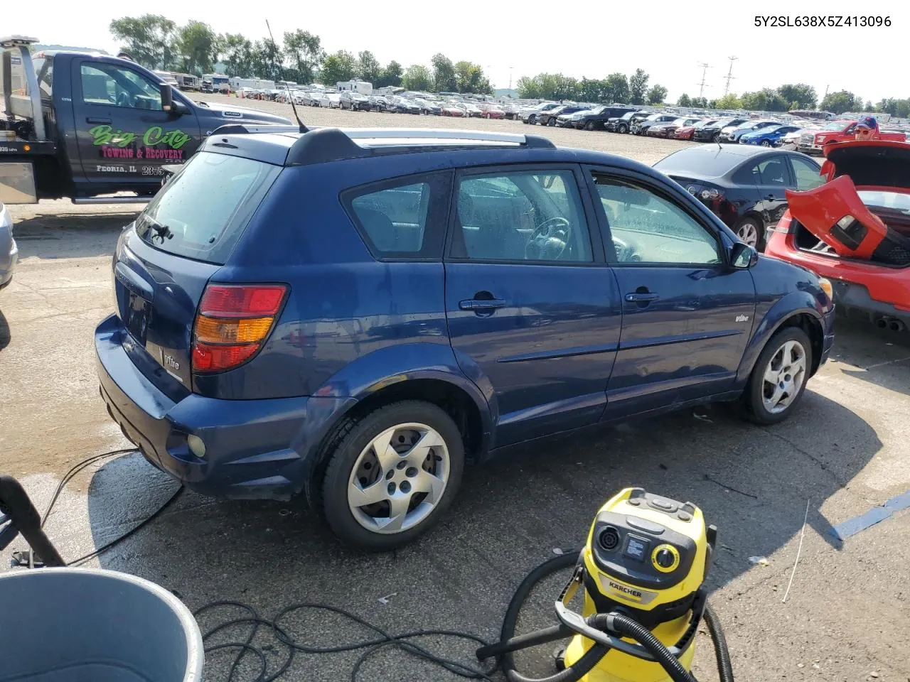 2005 Pontiac Vibe VIN: 5Y2SL638X5Z413096 Lot: 63808904