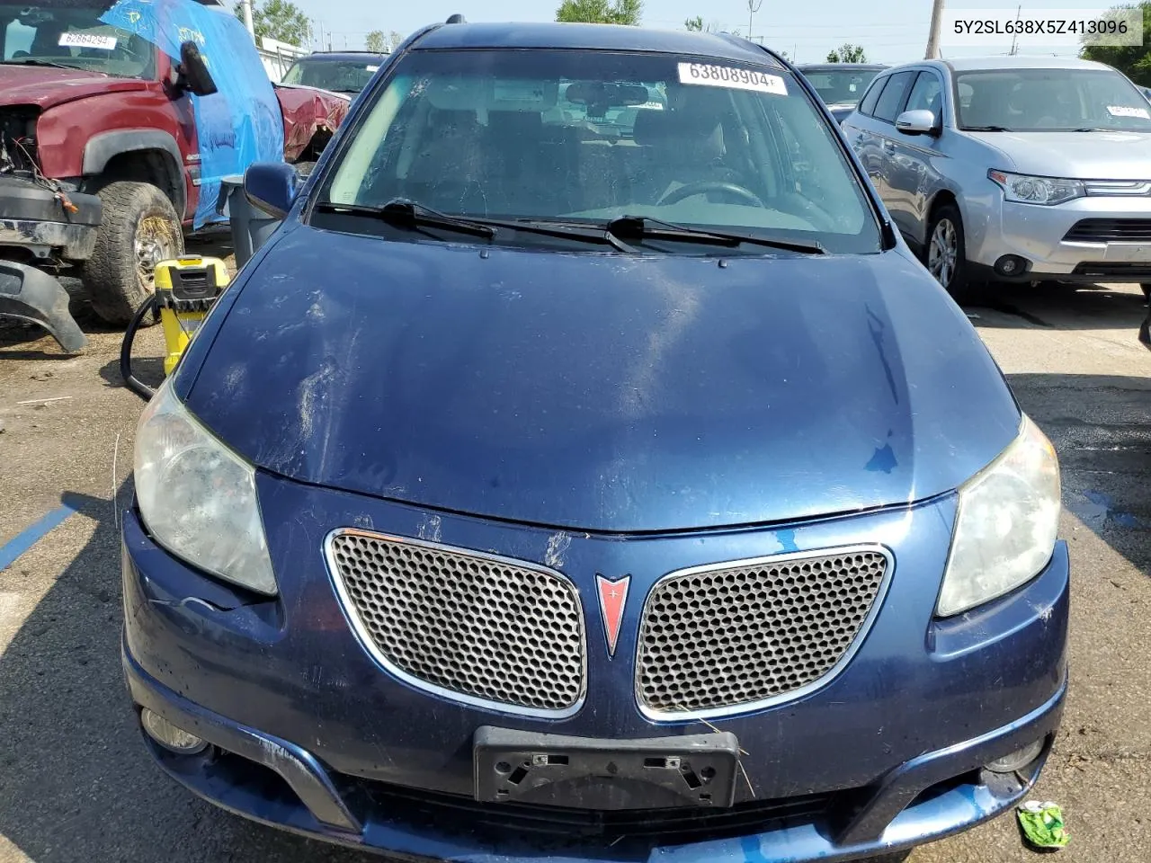 2005 Pontiac Vibe VIN: 5Y2SL638X5Z413096 Lot: 63808904