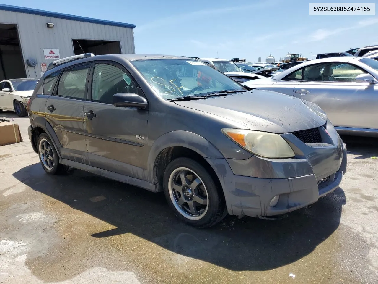 2005 Pontiac Vibe VIN: 5Y2SL63885Z474155 Lot: 65787674